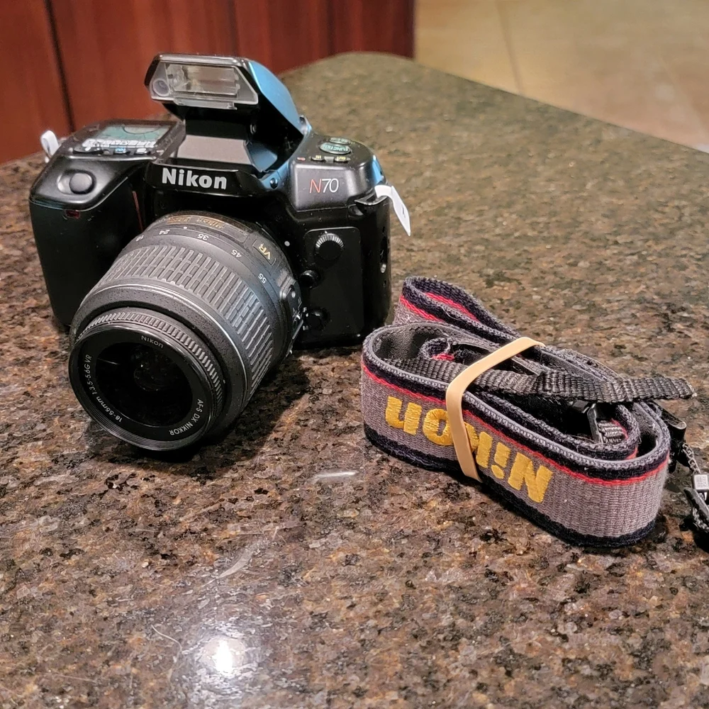 NIKON N70-(Black) Nikon -Nikkor 18-55mm Lens-Camera